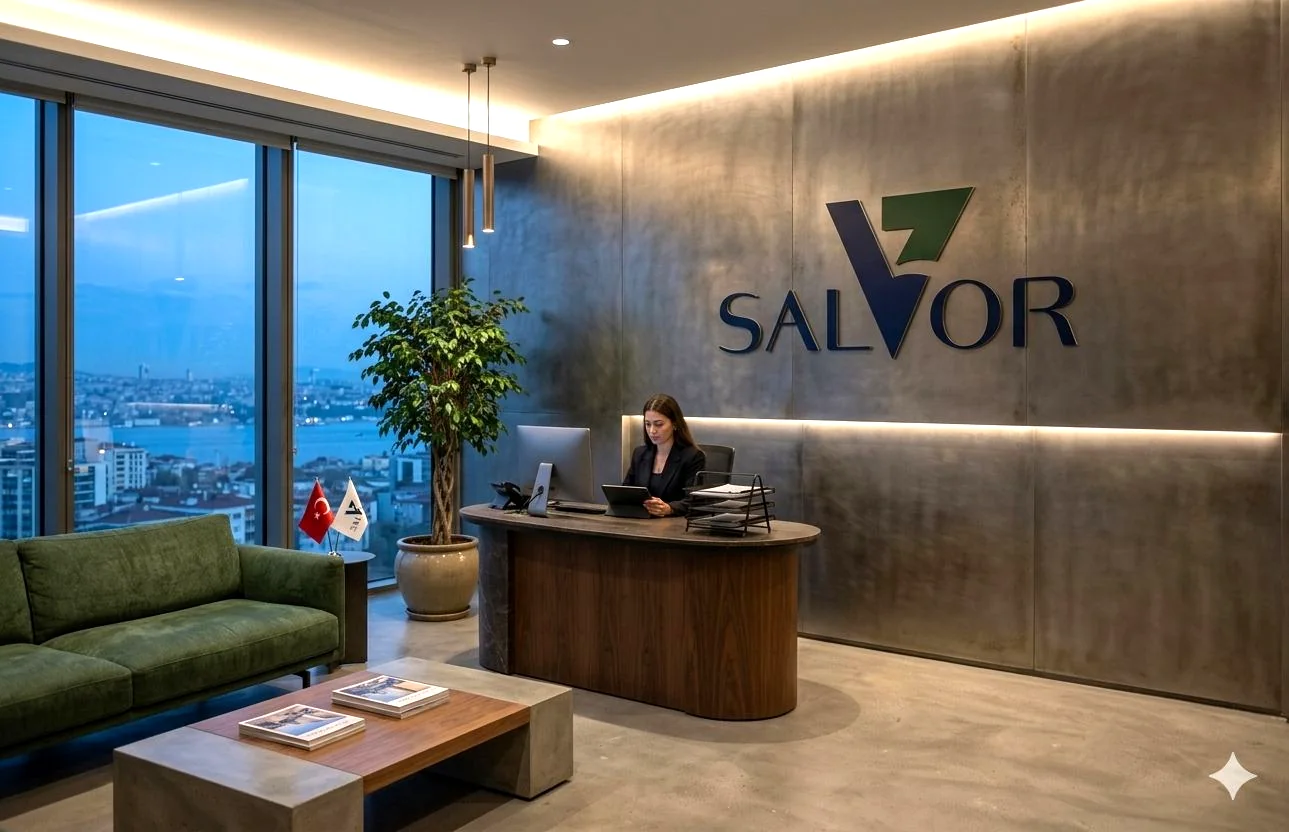 Salvor head-office reception in İstanbul overlooking the Bosphorus